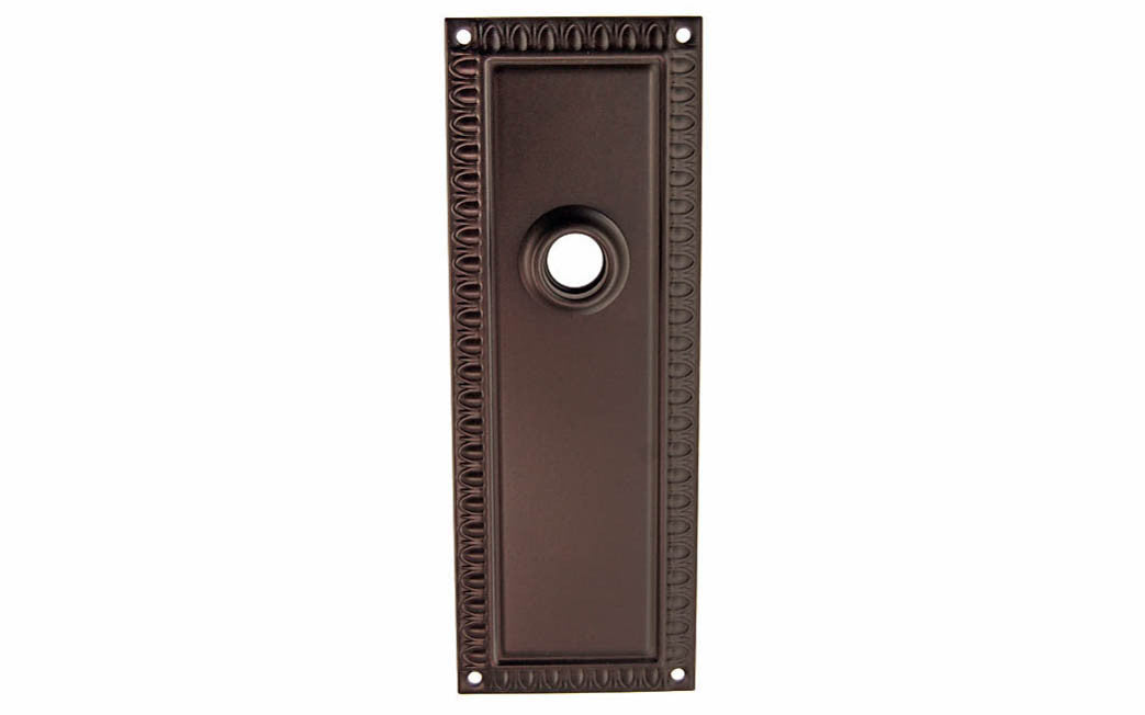 Ornate Brass Escutcheon Door Plate ~ Oil Rubbed Bronze Finish