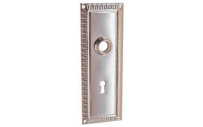 Orante Brass Escutcheon Door Plate with Keyhole
