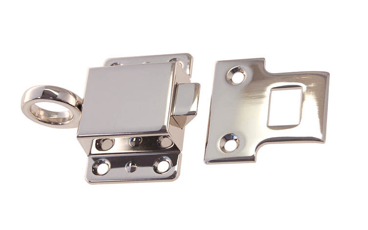 Solid Brass Transom Window Latch ~ 2-1/8" x 1-1/2" ~ Polished Nickel Finish