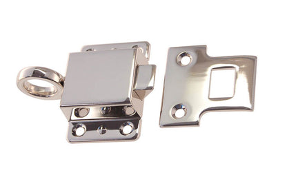 Solid Brass Transom Window Latch ~ 2-1/8" x 1-1/2" ~ Polished Nickel Finish