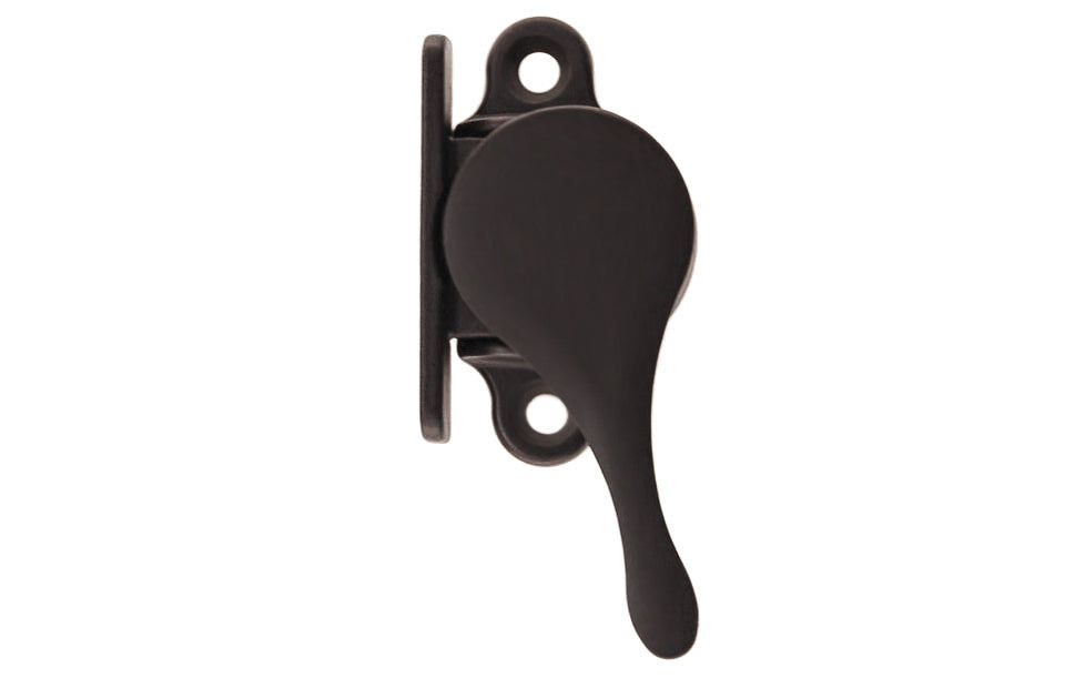 Vintage-style Hardware. Classic & traditional sash stay is designed to hold open windows at any height. The sash holder applies pressure to a window jamb & prevents the window from dropping closed. Great for allowing inside some fresh air without opening the windows completely. Reversible for right or left applications. Solid Brass Material. Oil Rubbed Bronze Finish.
