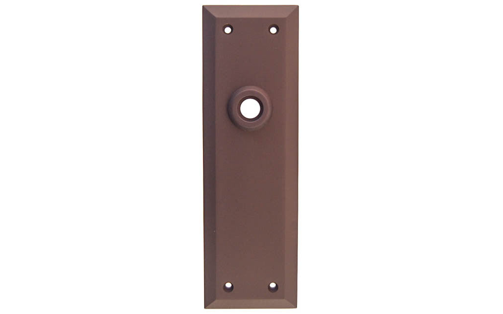 Solid Brass Escutcheon Door Plate ~ Oil Rubbed Bronze Finish