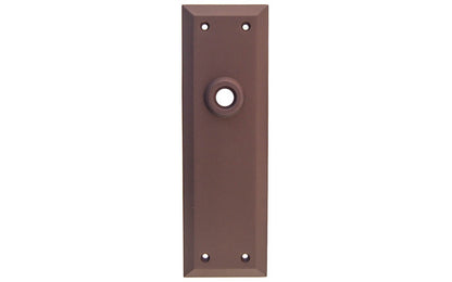 Solid Brass Escutcheon Door Plate ~ Oil Rubbed Bronze Finish