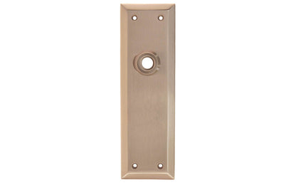Solid Brass Escutcheon Door Plate ~ Brushed Nickel Finish