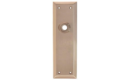 Solid Brass Escutcheon Door Plate ~ Brushed Nickel Finish