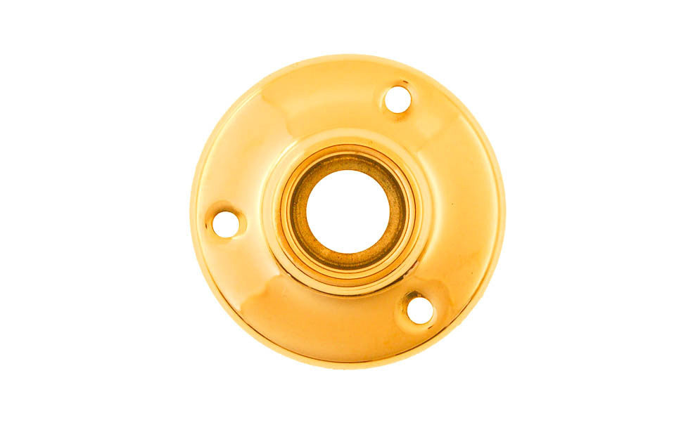 Solid Brass Rosette ~ 2" Diameter ~ Lacquered Brass Finish