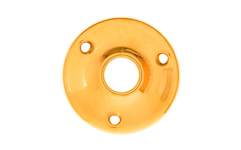 Stamped Brass Rosette ~ 2-1/4" Diameter ~ Non-Lacquered Brass (will patina naturally over time)