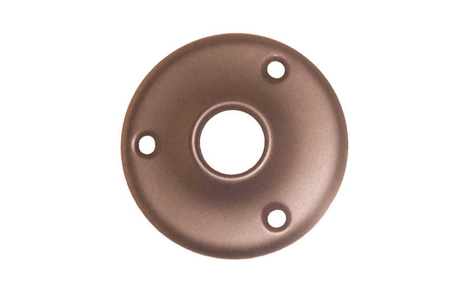 Stamped Brass Rosette ~ 2-1/4" Diameter ~ Oil Rubbed Bronze Finish