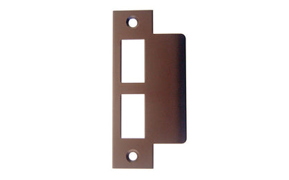 Solid Brass Door Mortise Strike ~ 4-7/8" X 1-1/4" ~ Oil Rubbed Bronze Finish