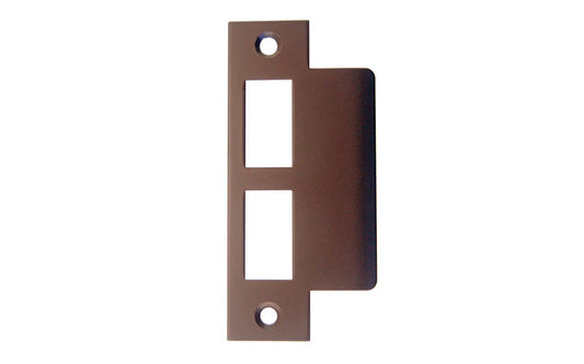 Solid Brass Door Mortise Strike ~ 4-7/8" X 1-1/4" ~ Oil Rubbed Bronze Finish
