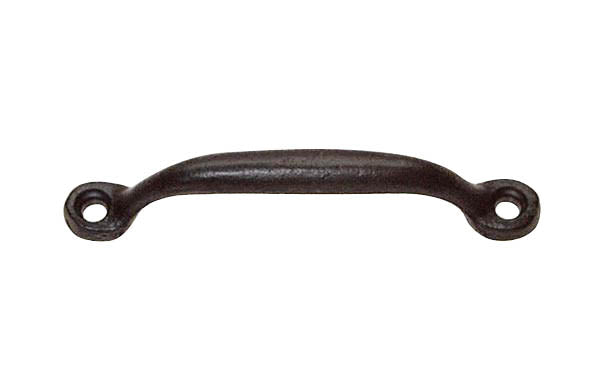 Vintage-style Hardware · Traditional-style ~ Made of cast iron material ~ Satin black Japanned ~ 3" spacing of screw holes ~ Anti-rust powder-coating finish 