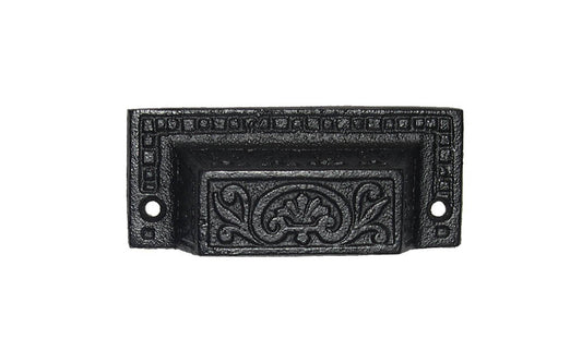 Rectangle Cast Iron Bin Pull ~ 2-7/8" On Centers