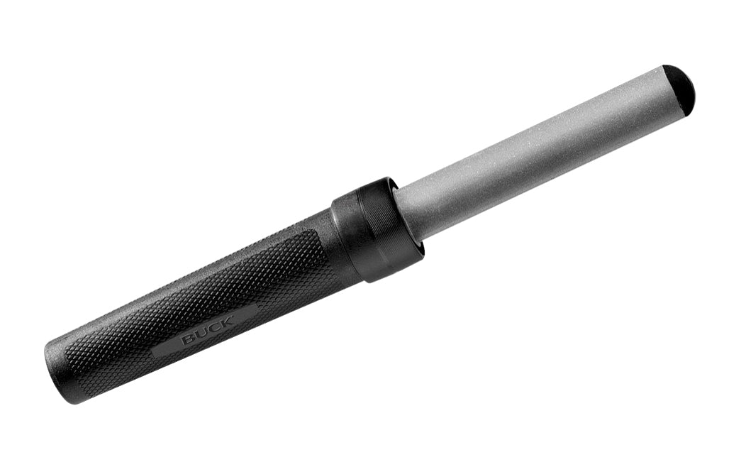 The EdgeTek Field FlipStik has 750 medium grit on both sides of the oval steel. With a 100% diamond coated surface & oval contour, this sharpener makes it easy to edge a variety of blades. Lightweight & compact, the handle doubles as an easy twist carrying case. Model 97043. 033753115523.   Made in USA