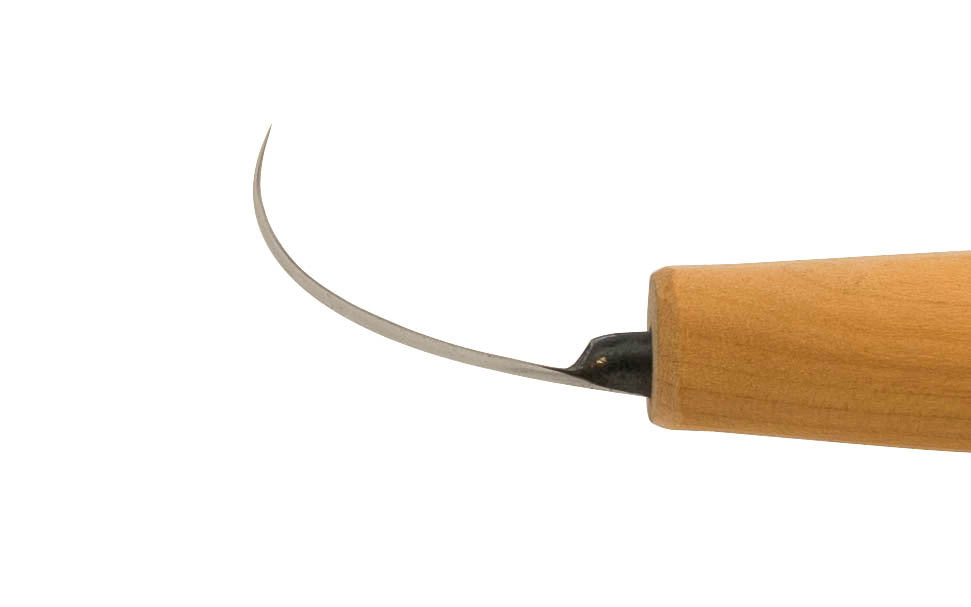 Double-Edge General Bent Carving Knife Profile ~ North Bay Forge
