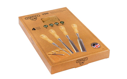 Box for Stanley 4-Piece Sweetheart Socket Chisel Set with Leather Pouch