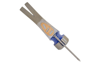 This 23 oz Vaughan California Framer Model CF1 has a mill face & extra large 1-1/4" diameter striking face on framing hammer. The Rip hammer has magnetic nail starter & 23 oz head weight. Hickory hardwood handle & 17" overall length. Rust-resistant powder coat finish. Model CF1. 051218103007. Mill waffle face.
