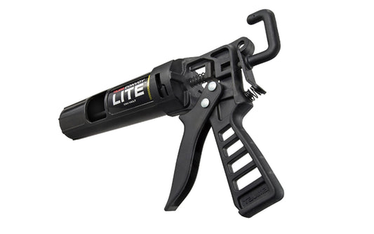 Tajima 'Convoy' Lite Caulking Gun for 10 Oz Tubes / 1/10 Gal. - Model No. CNV-100LT ~ ultra-light caulk gun with a unique twist-lock barrel removal system for fast & easy tube changes - ABS Barrel ~ "Convoy" Lite model - Convoy Lite - Caulk Gun ~ Twin Thrust Plates ~ Removable Barrel ~ For 10 oz tube - Tajima Tools