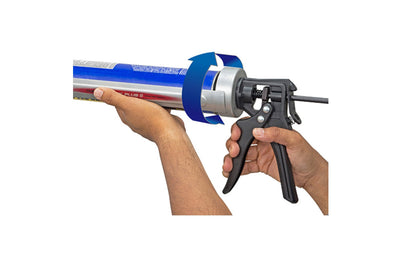 Tajima 'Convoy' Plus II Caulking Gun for 1 Qt Tubes / 1/4 Gal. - Designed for 1 Qt tubes (1/4 gal. tubes) - Model No. CNV-J900PL2 - "Convoy" Plus II model - Steel welded barrel  - 360° rotating handle - Seal puncture - Twin thrust plates - Auto-flow system - J900PL2 - For 1 Quart Tubes - For 1/4 gallon Tubes