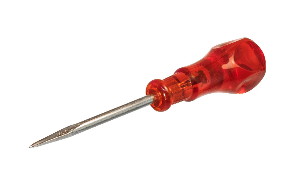 The CS Osborne Scratch Awl Square Point ~ 4" Long Blade has a special square blade that is great for reaming out holes and excellent for a variety of uses ~ Mode 911-PK ~ 096685651484