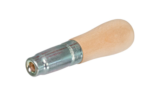 Made in USA ~ Lutz Tool Handle - Made of New England hardwood - Long Ferrule File Handle - Hardwood File Handle - Long Steel Ferrule - Versatile handle for holding files, rasps, tools, chisels, drills, reamers, hex wrenches, saw blades, & many other tools - Shellac finish - zinc-plated to prevent corrosion - Lutz 
