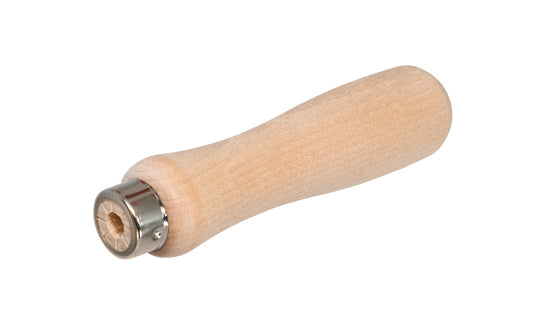 Made in USA ~ Lutz Tool Handle - Made of New England hardwood - Short Ferrule File Handle - Hardwood File Handle - Short Steel Ferrule - Versatile handle for holding files, rasps, tools, chisels, drills, reamers, hex wrenches, saw blades, & many other tools - Shellac finish - zinc-plated to prevent corrosion - Lutz 