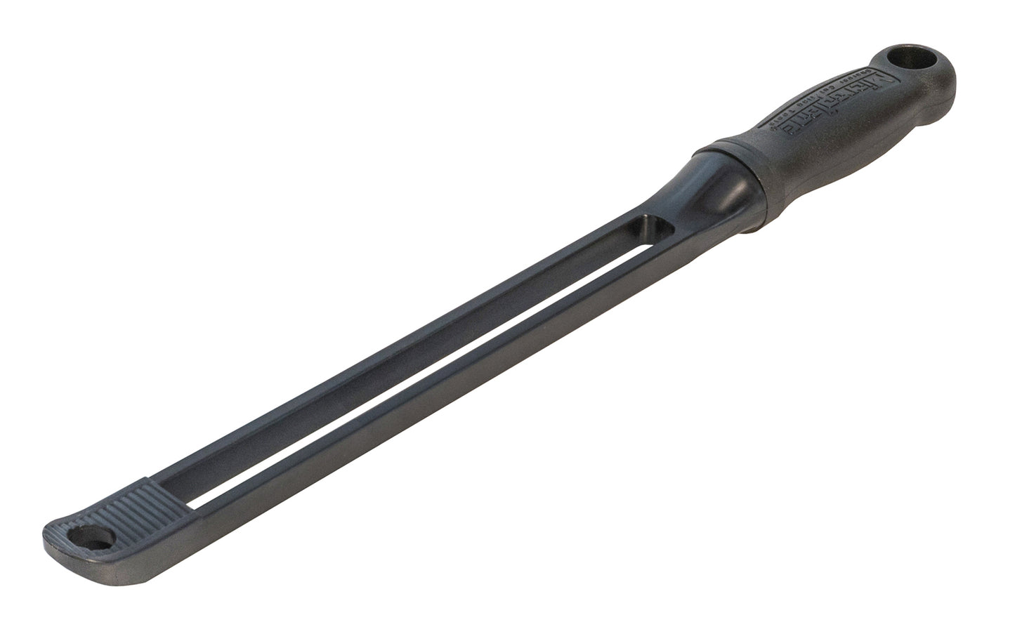 Made in USA - Microplane's Snap-In Handle for use with Microplane 8" long blades - Blades Snap in the handle - Handle is made of glass-filled nylon for added stability. Handle frame only, no blades included - Grater - Surform - Microplane Handle - 15" overall length - Model 32023 - Microplane Handle Frame - Snap In