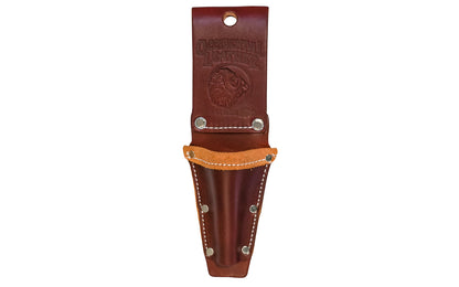 Occidental Leather Plier & Tool Holder Holster - Model 5025 - Fits up to a 3" work belt - Leather Tool Holster - Riveted Hand Made - 759244008104 - Occidental Leather Tool Holder - With open bottom - Holds pliers, side cutters, crimpers, plumb bobs - For 10 oz to 24 oz plumb bobs - Leather plumb bob holster - Pliers Holster
