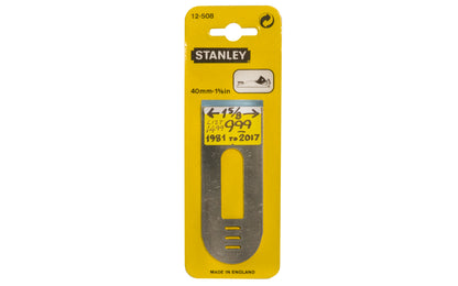 Stanley 1-5/8" (40 mm) Replacement Plane Iron - 12-508 - Made in England