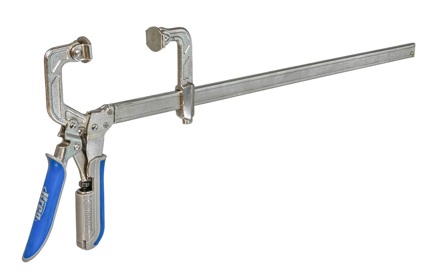 These Kreg 16" Auto-Adjust Bar Clamps adjust automatically when you change material sizes. Just slide the clamp jaws against your workpiece, & then squeeze the handles. "Automaxx" Technology does the rest, closing the clamp with predictable, dependable clamping pressure every time - Model No. KSC16 - 1-1/2" Deep Reach - 0647096806064
