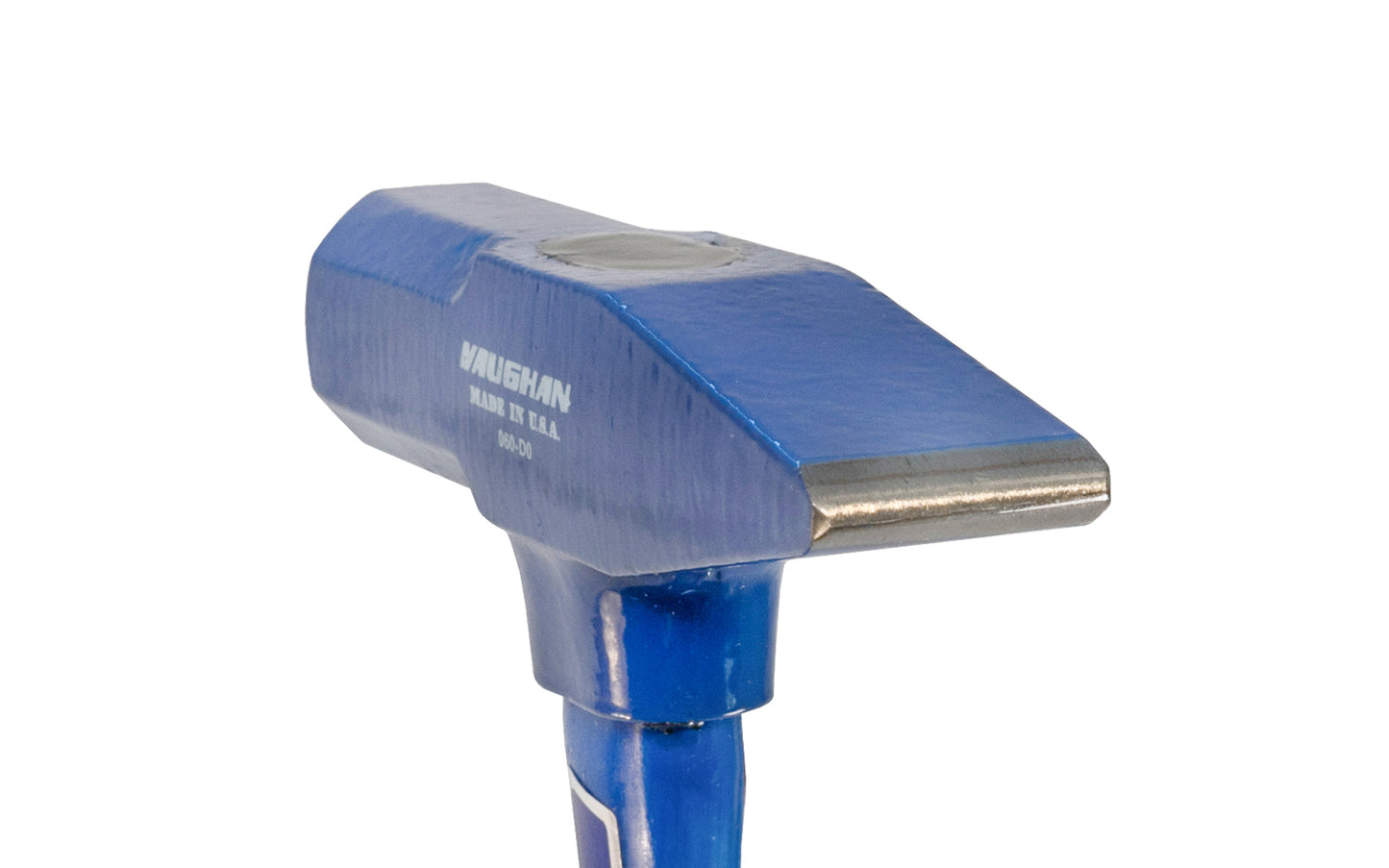 Made in USA · Model No. TR16F ~ Vaughan Tinner's hammer has an octagonal head with flat striking face & a rounded cross peen. 16 oz riveting hammer features an 12"  long fiberglass handle to help absorb shock, epoxy sealed & slip resistant mold-on vinyl grip. Rust-resistant powder coat finish.  1 lb. head tinner hammer