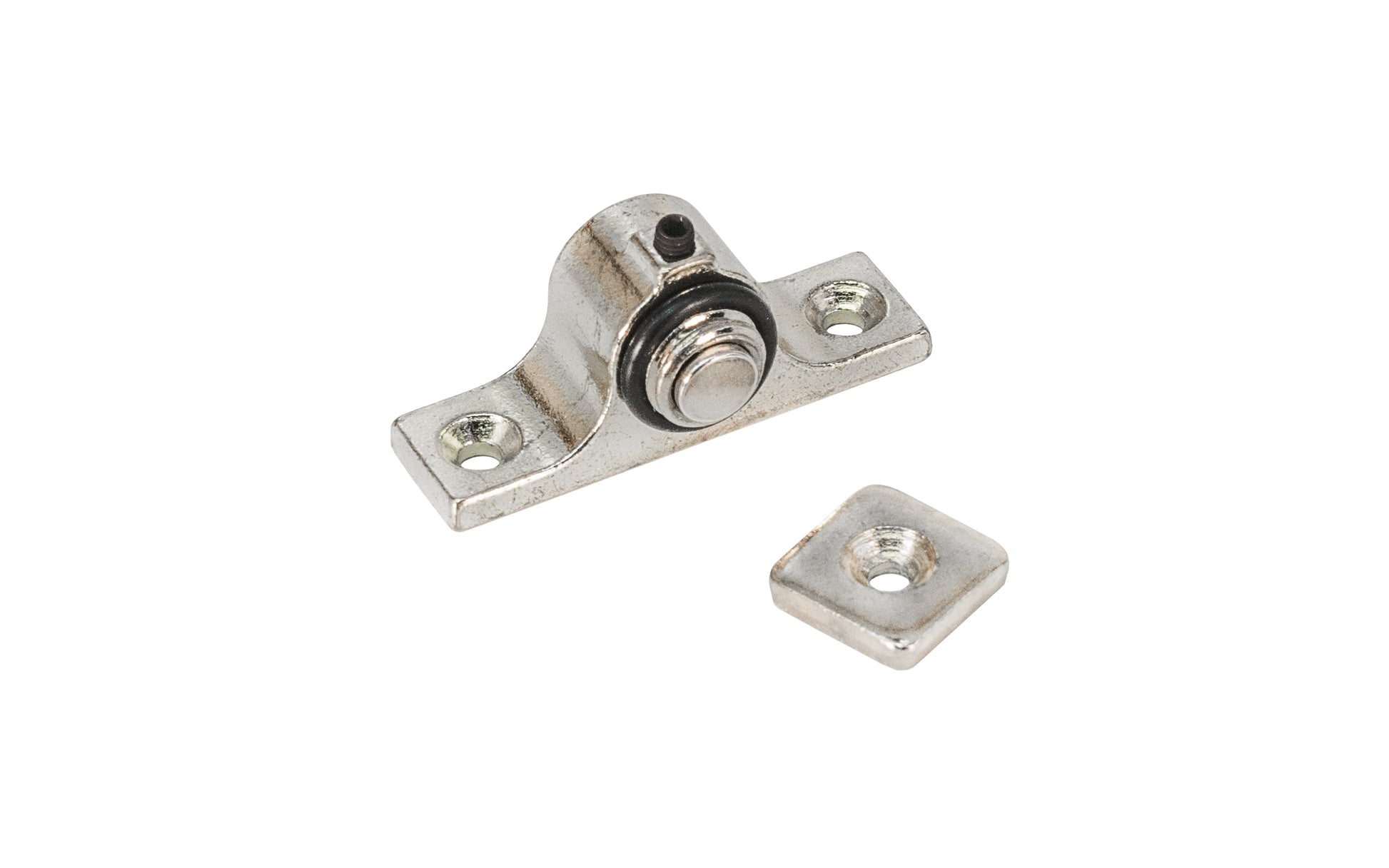 Magnetic Cabinet Catch ~ Magnetic Cabinet Catch ~ Vintage-style Hardware · Traditional & classic ~ Made of steel & cast zinc ~ Nickel plated finish ~ Strong neodymium magnetic (rare earth magnet)