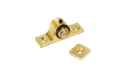 Magnetic Cabinet Catch ~ Vintage-style Hardware · Traditional & classic ~ Made of steel & cast zinc ~ Brass plated finish ~ Strong neodymium magnetic (rare earth magnet)