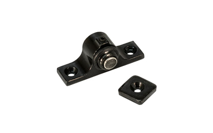 Magnetic Cabinet Catch  ~ Vintage-style Hardware · Traditional & classic ~ Made of steel & cast zinc ~ Black plated finish ~ Strong neodymium magnetic (rare earth magnet)