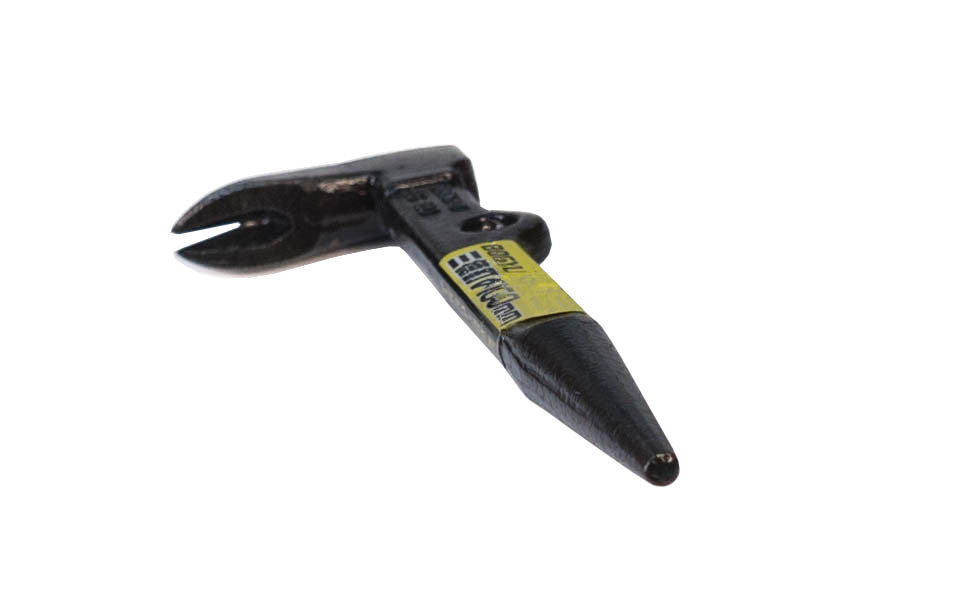Japanese Dogyu Nail Set & Puller ~ Thick Tip ~ Made in Japan · Drop-forged & tempered for strength ~ Nail puller, nail set, & mini hammer all in one tool ~ 90° angle nail puller paw ~ 6-3/8" overall length
