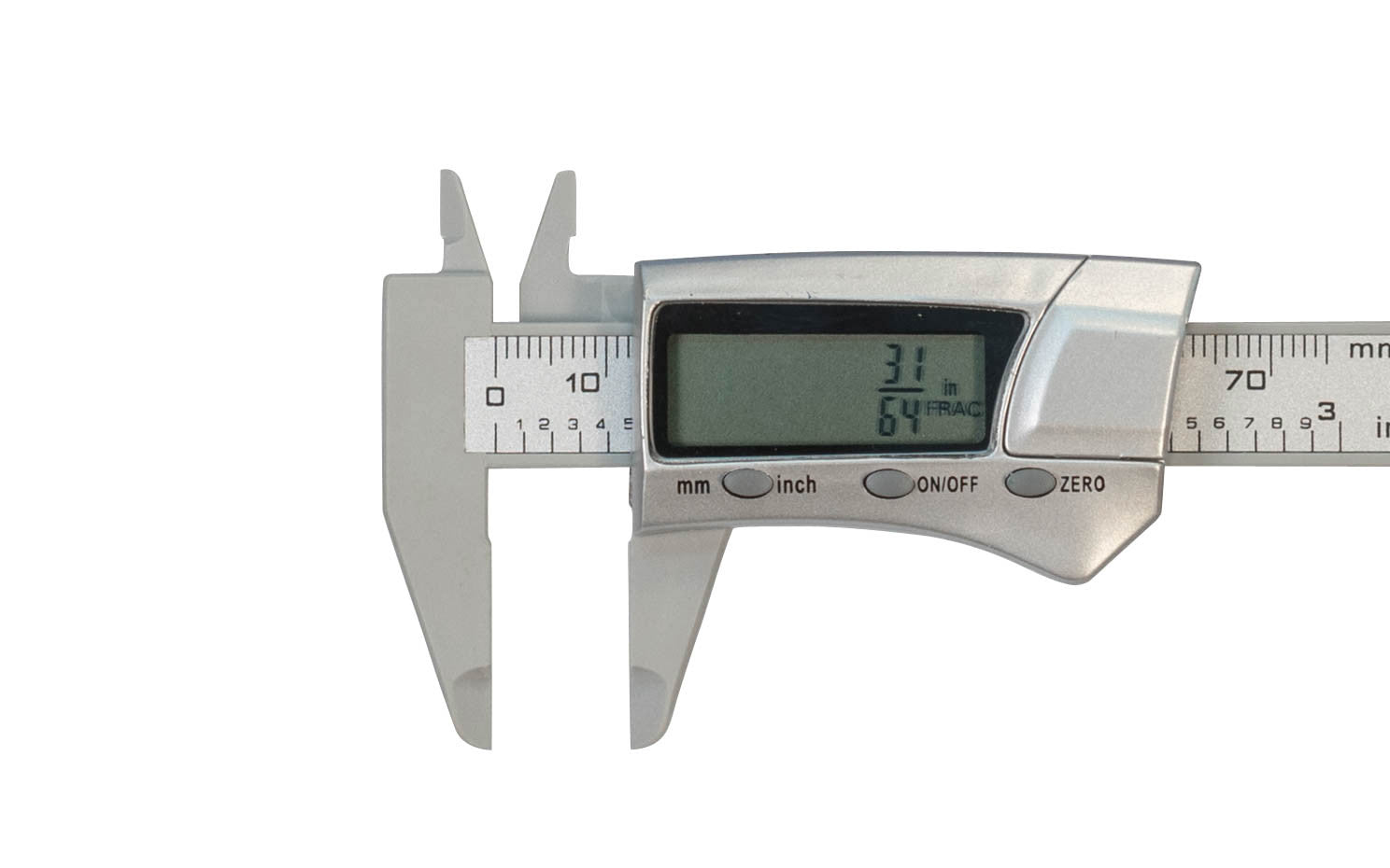 3" Pocket Digital Caliper ~ Display Closeup