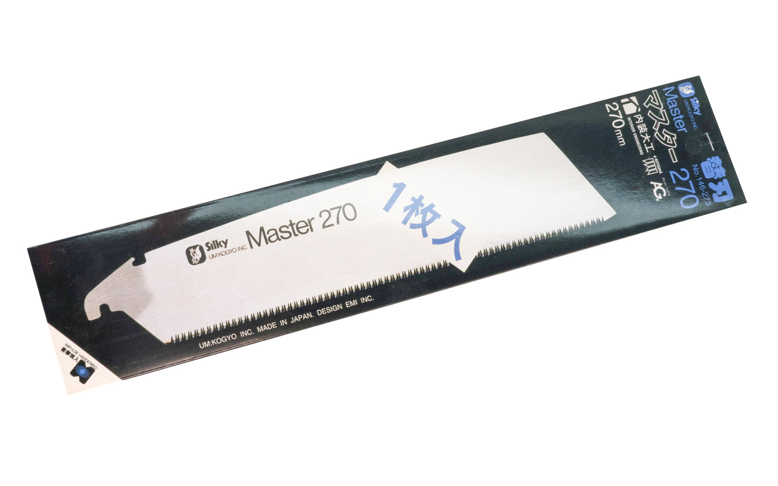 This Replacement Blade for Japanese Silky Master Saw 270 mm is excellent for general purpose woodworking. With crosscut teeth of 15 TPI, It is a good saw blade for general lumber, soft & hard woods & for plywood & laminate board too. The teeth are impulse hardened. Y-9B-270. Made in Japan