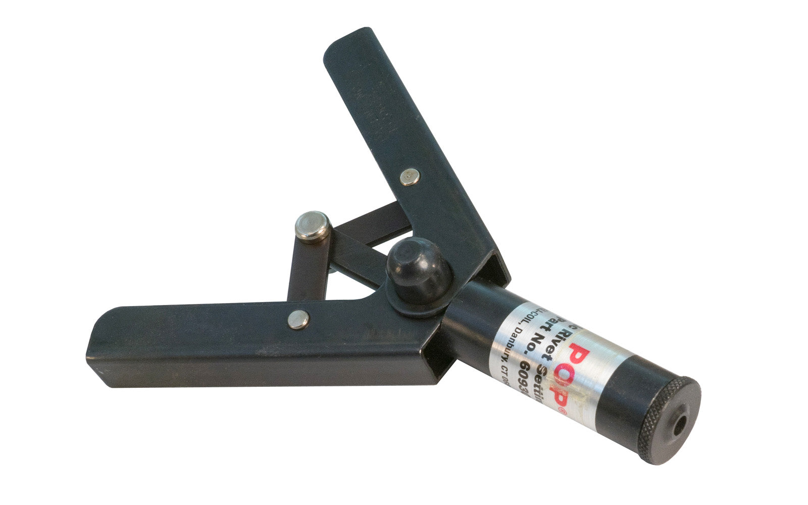 Helicoil Brand POP Rivetool for Plastic Rivets. Sets in one stroke. Won't break stem before rivet is set. One nosepiece is used to set all sizes of plastic rivets. Model Part No. 60930. Rivet Setting Tool. 025964609304. Helicoil Brand. Black & Decker, Co.