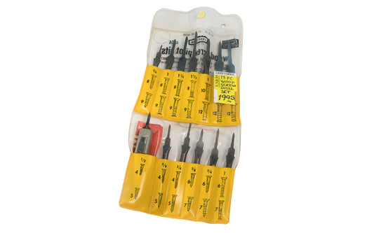 Craftsman 13 PC Wood Screw Drill Set. Made in USA. Craftsman Model No. 9 4204
