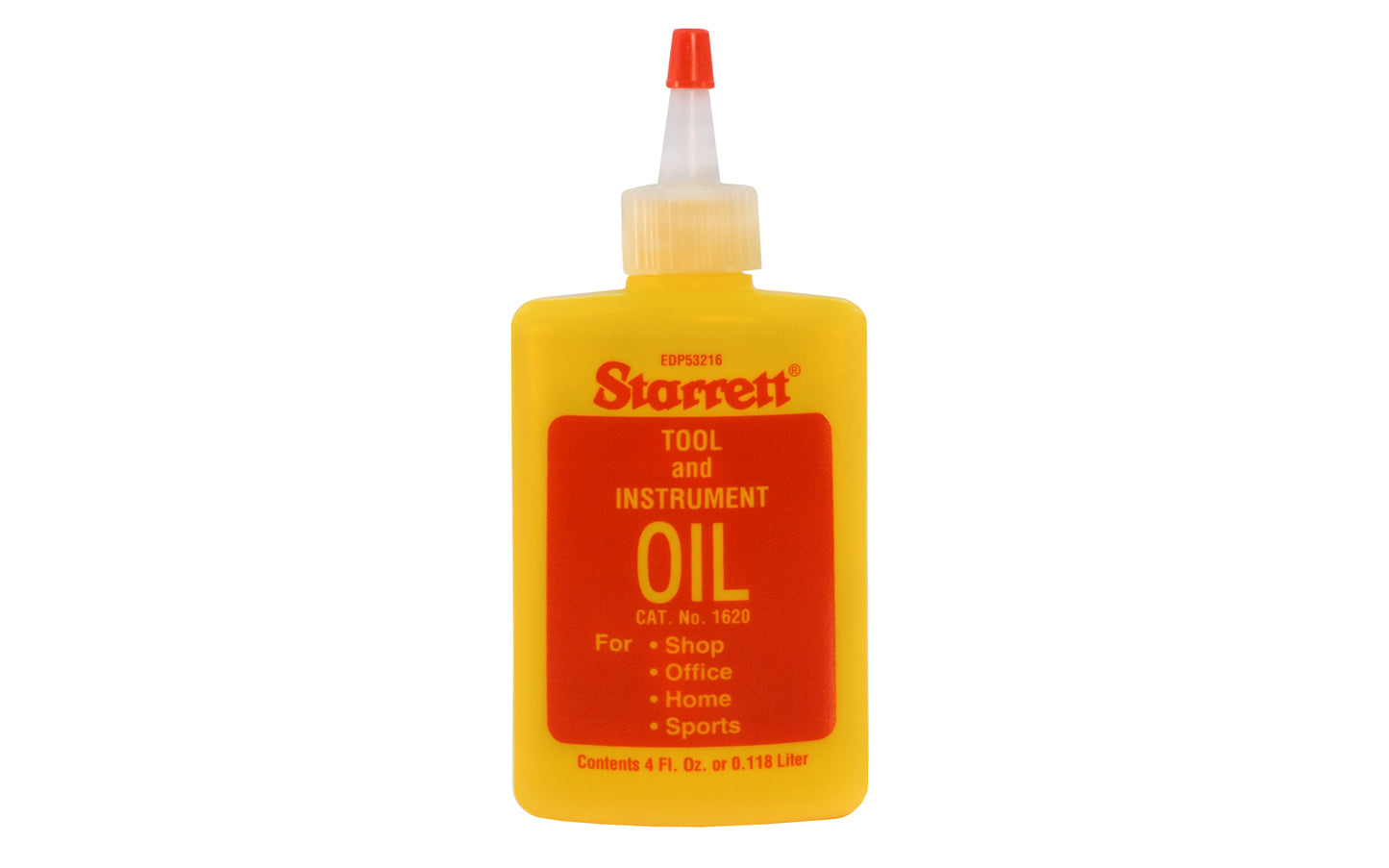 Starrett Tool & Instrument Oil is the same extra fine lubricant used in the Starrett factory to lubricate & protect Starrett Precision Measuring Tools & instruments. Also great for use in the workshop, by mechanics, home, sports, etc. Tool Box size. Made in USA. 4 fl. oz.