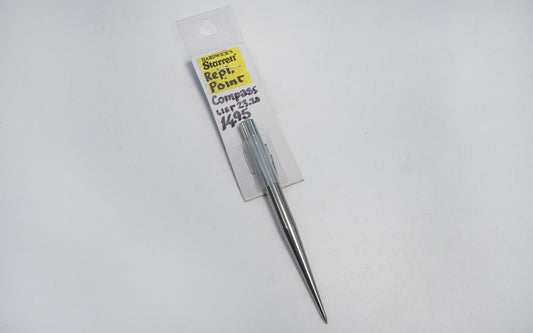 Starrett Replacement Leg Point for Compass. 4" Length. 5/16" Diameter at base. Made in USA.