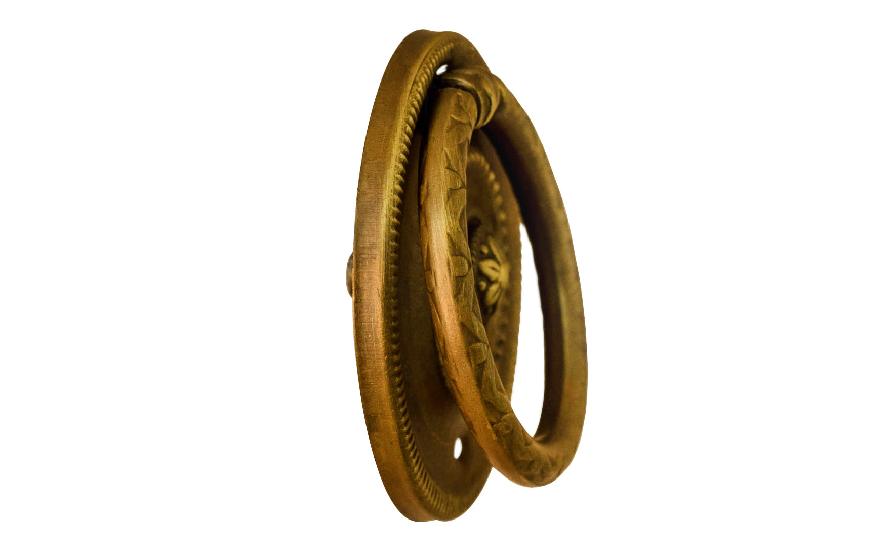 Stamped Brass Ornate Ring Pull 