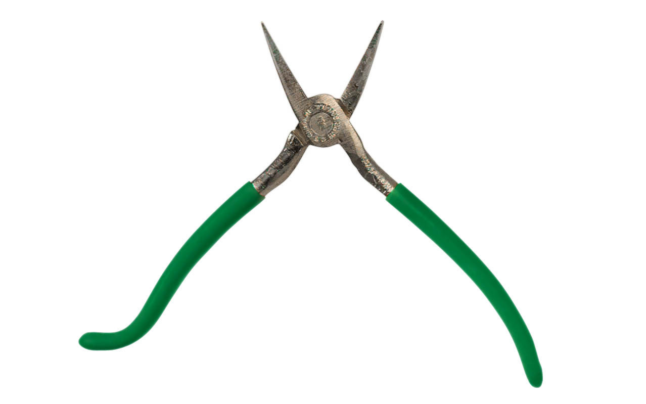 The CS Osborne Wide Duckbill Plier ~ Smooth Jaws (Model #DB1-S) is made of cast malleable iron, has smooth jaws, an extra-wide mouth and a vinyl grip ~ Made in the USA ~ 096685040141