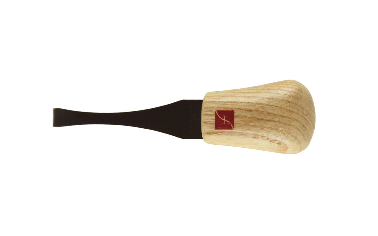 Made in USA • Model FR305 ~ Palm Carving Tool is great for carving smaller sized projects. Handle fits comfortably in the palm for good close control to your work. The blade is made of High Carbon Steel. Cutting edge is hand honed & polished - Palm Gouge - No. 3 Sweep #3 Palm Tool - Sweep #3 x 3/8" (9 mm) wide blade