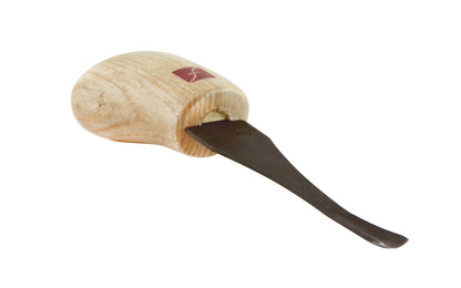 Made in USA • Model FR306 ~ Palm Carving Tool is great for carving smaller sized projects. Handle fits comfortably in the palm for good close control to your work. The blade is made of High Carbon Steel. Cutting edge is hand honed & polished - Palm Gouge - No. 6 Sweep #6 Palm Tool - Sweep #6 x 5/16" (8 mm) wide blade ~ 651646003063