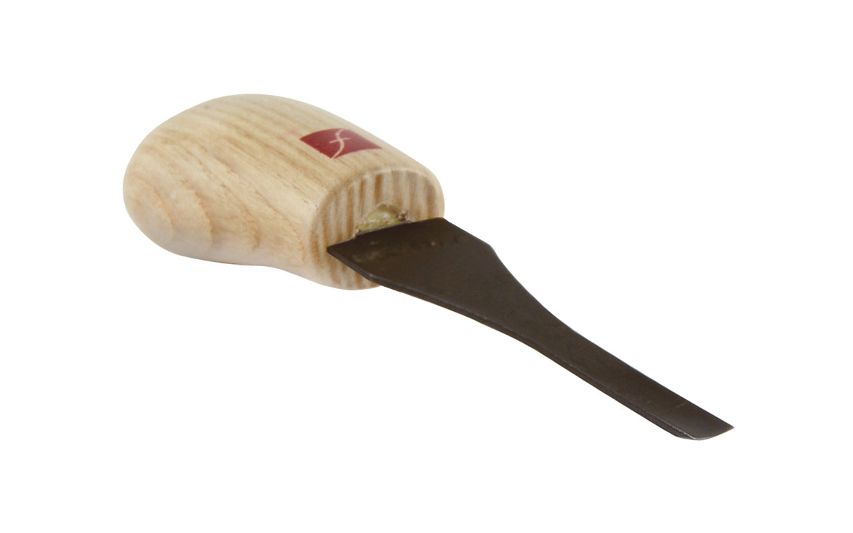 Made in USA • Model FR323 ~ Palm Carving Tool is great for carving smaller sized projects. Handle fits comfortably in the palm for good close control to your work. The blade is made of High Carbon Steel. Cutting edge is hand honed & polished - Palm Gouge - No. 3 Sweep #3 Palm Tool - Sweep #3 x 1/4" (6 mm) wide blade ~ 651646003230