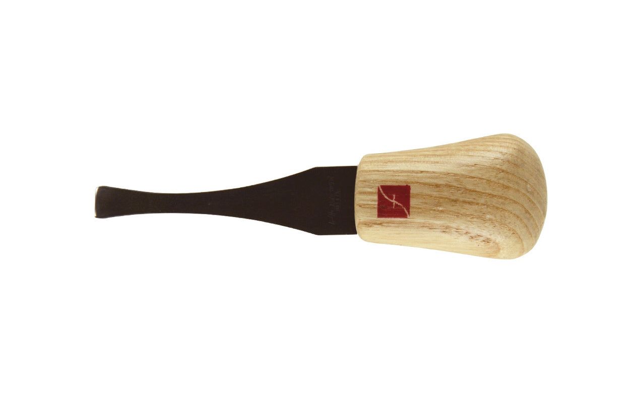 Made in USA • Model FR361 ~ Palm Carving Tool is great for carving smaller sized projects. Handle fits comfortably in the palm for good close control to your work. The blade is made of High Carbon Steel. Cutting edge is hand honed & polished - Spoon Gouge - 3/8" (9 mm) wide blade - Micro Spoon Gouge - Palm Gouge Tool