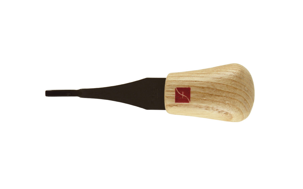 Made in USA • Model FR364 ~ Palm Carving Tool is great for carving smaller sized projects. Handle fits comfortably in the palm for good close control to your work. The blade is made of High Carbon Steel. Cutting edge is hand honed & polished - Spoon Gouge - 1/8" (3 mm) wide blade - Micro Spoon Gouge - Palm Gouge Tool