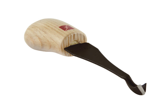 Made in USA • Model FR367 ~ Palm Carving Tool is great for carving smaller sized projects. Handle fits comfortably in the palm for good close control to your work. The blade is made of High Carbon Steel. Cutting edge hand honed & polished - Spoon V-Gouge - 45° x 1/8" (3 mm) - Micro Spoon Gouge - Palm V-Tool Gouge Tool