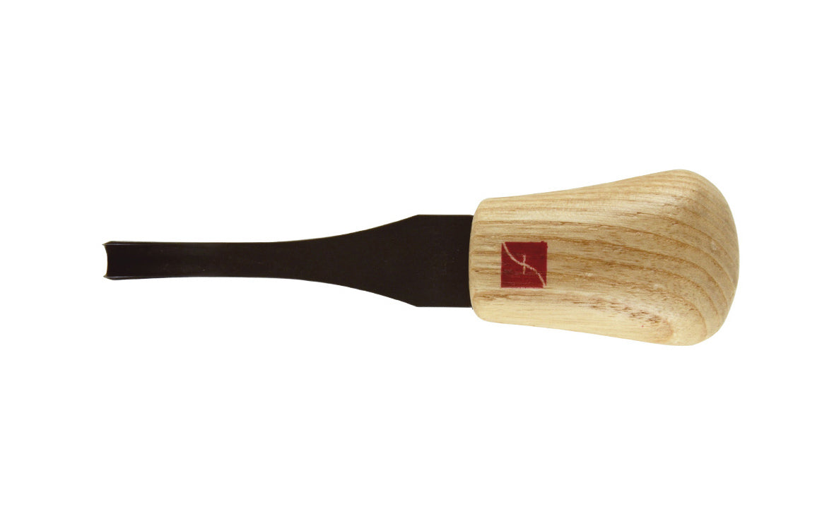Made in USA • Model FR408 ~ Palm Carving Tool is great for carving smaller sized projects. Handle fits comfortably in the palm for good close control to your work. The blade is made of High Carbon Steel. Cutting edge is hand honed & polished - Palm Gouge - No. 11 Sweep #11 Palm Tool - Sweep #11 x 1/4" (7 mm) wide blade