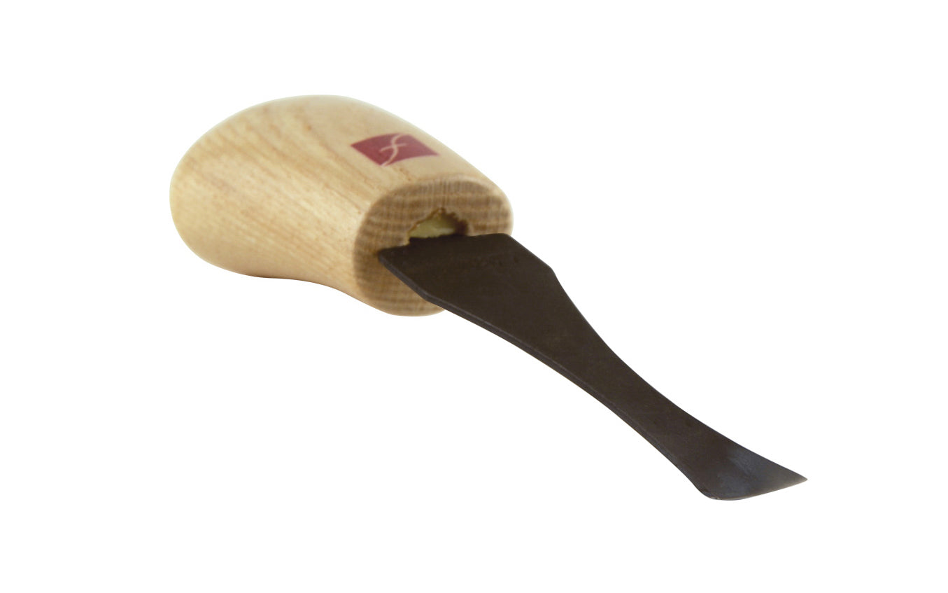 Made in USA • Model FR443 ~ Palm Carving Tool is great for carving smaller sized projects. Handle fits comfortably in the palm for good close control to your work. The blade is made of High Carbon Steel. Cutting edge is hand honed & polished - Palm Gouge - No. 3 Sweep #3 Palm Tool - Sweep #3 x 1/2" (12 mm) wide blade ~ 651646004435
